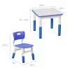 ECR4Kids Square Resin Dry-Erase Adjustable Activity Table With 2 Chairs (3-Piece Set) -Children Furniture Store GUEST 2346dcb6 243f 4174 a76b a6576a62f0ff
