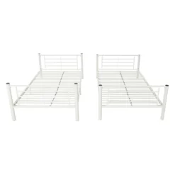 Twin Over Twin Analise Metal Bunk Bed - Saracina Home -Children Furniture Store GUEST 235c2232 ede8 41be 8ee1 64e5065a22ec