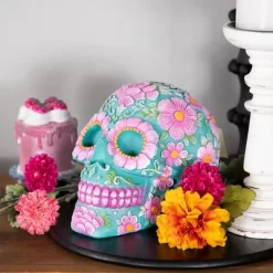 Northlight 7.75" Blue And Pink Day Of The Dead Skull Coin Bank 15 Northlight 7.75" Blue And Pink Day Of The Dead Skull Coin Bank -Children Furniture Store GUEST 255ad5c4 cf22 44c4 a3a7 453ccfcc8341