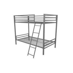 Twin Over Twin Maxwell Metal Bunk Bed Gray - Novogratz -Children Furniture Store GUEST 266cbc21 e137 4402 838e 8fe949c40834