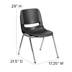 Emma And Oliver Ergonomic Shell Stack Chair - 16" Seat Daycare Home School 17 Emma And Oliver Ergonomic Shell Stack Chair - 16" Seat Daycare Home School -Children Furniture Store GUEST 26e17b9b 9a5e 4720 a5f9 7b9bba020993