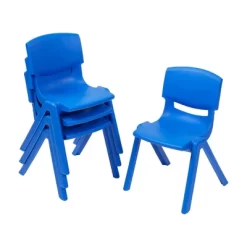 ECR4Kids Plastic School Stack Chair For Indoors And Outdoors, 12in Seat Height, 4-Pack -Children Furniture Store GUEST 26e2c50f f0b8 43ab a6f4 3a7a6fc6ef5b