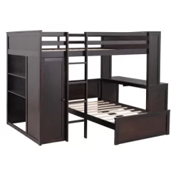 Loft Bed With Stand-Alone Bed, Shelves, Desk And Wardrobe - ModernLuxe 15 Loft Bed With Stand-Alone Bed, Shelves, Desk And Wardrobe - ModernLuxe -Children Furniture Store GUEST 277f4424 1789 4f07 acd7 1c83742974c7
