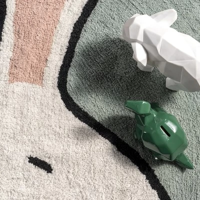 NuLOOM Vera Bunny Machine Washable Kids Area Rug 7 NuLOOM Vera Bunny Machine Washable Kids Area Rug - Image 5