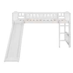 Twin Size Loft Bed With Slide And Ladder - ModernLuxe -Children Furniture Store GUEST 28c3fd73 370d 4fc1 a527 9a0380bed031