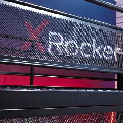 Twin Battle Den Gaming Bunk Bed With TV Mount Black - X Rocker 5 Twin Battle Den Gaming Bunk Bed With TV Mount Black - X Rocker - Image 3