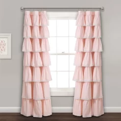52"x84" Ruffle Window Curtain Panel - Lush Décor -Children Furniture Store GUEST 2a077f5c 7bd3 4681 9282 5aa3533f69f1