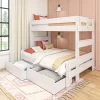 Max & Lily Farmhouse Twin Over Full Bunk Bed With Storage Drawers -Children Furniture Store GUEST 2b1e7218 4e8e 4842 84b7 850137e236bf