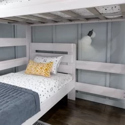 Max & Lily Farmhouse Twin Over Twin L-Shaped Bunk Bed 9 Max & Lily Farmhouse Twin Over Twin L-Shaped Bunk Bed -Children Furniture Store GUEST 2b608bc7 3305 4bf5 bcef 676978610bd1