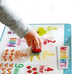 Merka Kids Toddler Silicone Placemat For Dining Table - Alphabet Letters, Numbers, Shapes And Colors Set Of 4 9 Merka Kids Toddler Silicone Placemat For Dining Table - Alphabet Letters, Numbers, Shapes And Colors Set Of 4 -Children Furniture Store GUEST 2c265cff fceb 4394 94b2 95323c030380