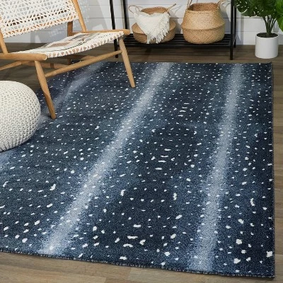 Polly Animal Print Kids' Rug Navy Blue - Balta Rugs 7 Polly Animal Print Kids' Rug Navy Blue - Balta Rugs - Image 5