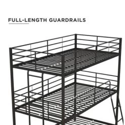 Triple Twin Zeke Metal Bunk Bed - Room & Joy -Children Furniture Store GUEST 2e6b57e7 9b81 4375 8bbe 832e4ab005e2