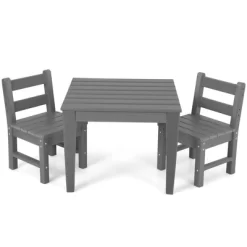 Costway 3PCS Kids Table & 2 Chairs Set Outdoor Heavy-Duty All-Weather Activity Table Set 26 Costway 3PCS Kids Table & 2 Chairs Set Outdoor Heavy-Duty All-Weather Activity Table Set -Children Furniture Store GUEST 2f0b60a1 1a6b 4cf8 821f 6f61a2f8c7aa