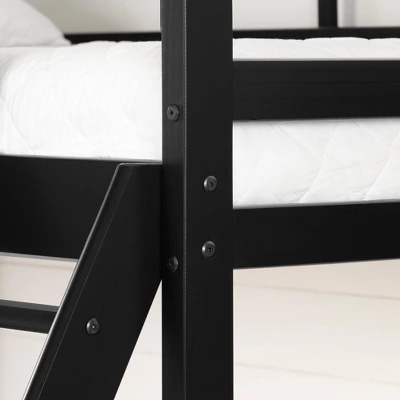 Induzy Solid Wood Bunk Beds Matte Black - South Shore 5 Induzy Solid Wood Bunk Beds Matte Black - South Shore - Image 3