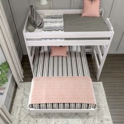 Max & Lily Farmhouse Twin Over Queen L-Shaped Bunk Bed -Children Furniture Store GUEST 2f6fd99e e270 4f56 81d1 2870111dc6f3