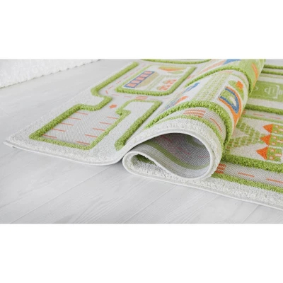 52.5"x71" Traffic Green 3D Play Rug - IVI 13 52.5"x71" Traffic Green 3D Play Rug - IVI - Image 11