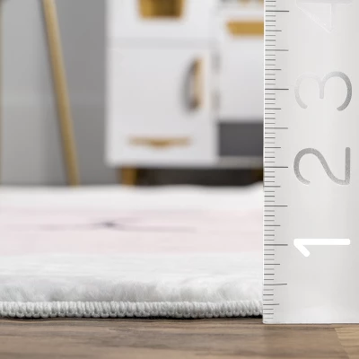 NuLOOM Crystal Rabbit Kids Machine Washable Area Rug 4 NuLOOM Crystal Rabbit Kids Machine Washable Area Rug - Image 2