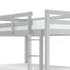 Kids' Twin Over Twin Caspian Bunk Bed With Hanging Nightstand Gray - Hillsdale Furniture