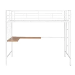 Twin Metal Loft Bed With Desk And Metal Grid - ModernLuxe 17 Twin Metal Loft Bed With Desk And Metal Grid - ModernLuxe -Children Furniture Store GUEST 332e7945 7463 450e 9af6 a8e33956a482