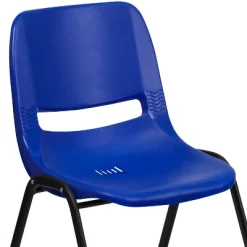 Emma And Oliver Ergonomic Kid's Shell Stack Chair - 12" Seat Daycare Home School -Children Furniture Store GUEST 3330f49b ca49 49cb adc3 0124020eac1b