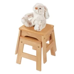 Melissa & Doug Wooden Stools - Set Of 2 - Natural -Children Furniture Store GUEST 33740e0b f64a 43ed 951a 79fbdb83ddac