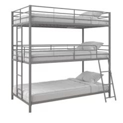 Triple Twin Zeke Metal Bunk Bed - Room & Joy -Children Furniture Store GUEST 3431d09e 0998 469d a1c6 ba048ef60aa3