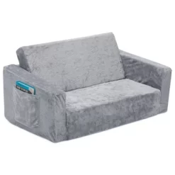 Delta Children Kids' Serta Perfect Sleeper Extra Wide Comfy 2-in-1 Flip Open Convertible Sofa To Lounger - Gray -Children Furniture Store GUEST 352649fd cd80 47d2 af5b b580018f8f7a