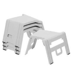 ECR4Kids Linking Stools, Children's Stackable Seat, Portable Floor Table, 4-Piece -Children Furniture Store GUEST 371ea1bc d234 4f02 a3f7 f9a9a6571f29