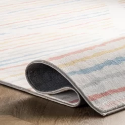NuLOOM Alise Kids Striped Nursery Or Playroom Area Rug -Children Furniture Store GUEST 37698202 9a51 4628 89a9 3d705657eebb