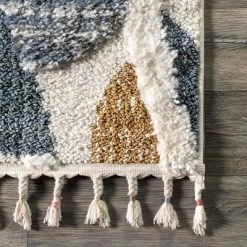 NuLOOM Chaya Abstract High/Low Kids Tassel Area Rug -Children Furniture Store GUEST 38460340 4257 4dd5 9c7d 010069eba973