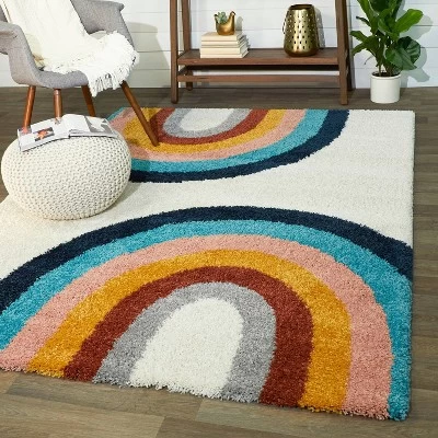 5'2"x7' Double Rainbow Shag - Balta Rugs 3 5'2"x7' Double Rainbow Shag - Balta Rugs
