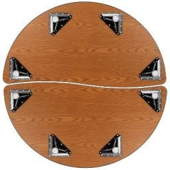 Emma And Oliver 2 Piece 47.5" Circle Wave Collaborative Grey Adjustable Activity Table Set -Children Furniture Store GUEST 39427406 1dc3 4733 87e5 2a437963002d