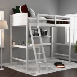 Twin Alexis Wood Arch Loft Bed With Desk - Hillsdale Furniture -Children Furniture Store GUEST 3a08704c 16a9 42b9 b5db d3b209e2af5b