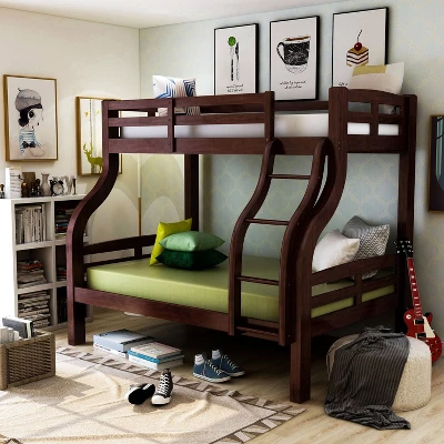 Twin/Full Lombardi Kids' Bunk Bed Dark Walnut - HOMES: Inside + Out 3 Twin/Full Lombardi Kids' Bunk Bed Dark Walnut - HOMES: Inside + Out