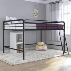 Full Adeline Junior Metal Loft Bed - Room & Joy -Children Furniture Store GUEST 3a44d6ab 9b81 4f00 b936 bba0711694cf