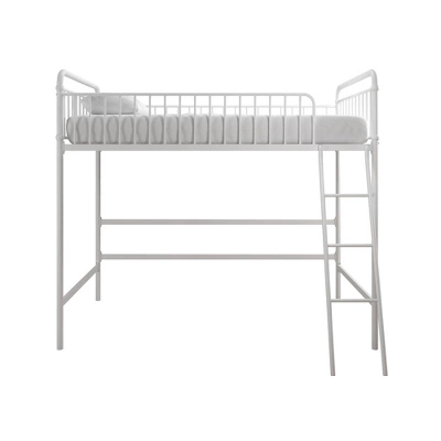 Twin Kaila Metal Loft Bed White - Room & Joy 5 Twin Kaila Metal Loft Bed White - Room & Joy - Image 3