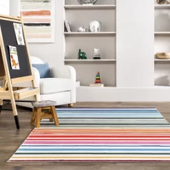 NuLOOM Effie Stripes Kids Machine Washable Area Rug -Children Furniture Store GUEST 3acb5b12 3b92 4663 a414 384b39afb091