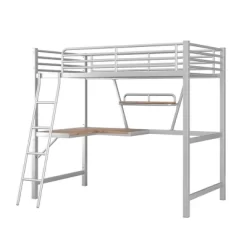 Twin Size Loft Metal Bed With Desk And Shelves - ModernLuxe 15 Twin Size Loft Metal Bed With Desk And Shelves - ModernLuxe -Children Furniture Store GUEST 3b8bea05 c6d4 4efc 8fc2 e5dbdde2aace