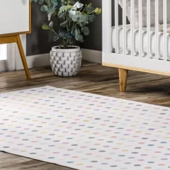 NuLOOM Larissa Machine Washable Kids Polka Dot Area Rug -Children Furniture Store GUEST 3bbbec2d 1c27 4e79 a7d9 ae33df1f0537