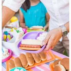 Re-Play Divided Plates - Colorwheel - 6pk