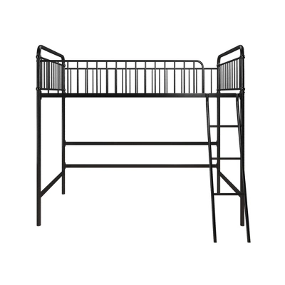 Twin Kaila Metal Loft Bed Black - Room & Joy 9 Twin Kaila Metal Loft Bed Black - Room & Joy - Image 7