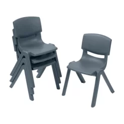 ECR4Kids Plastic School Stack Chair For Indoors And Outdoors, 12in Seat Height, 4-Pack -Children Furniture Store GUEST 3d070fbb 970f 44a0 8a8e 9507c3b096cb