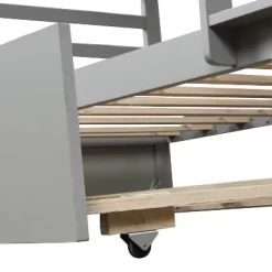 Twin Over Twin Wood Bunk Bed With Safety Rail And Movable Trundle-ModernLuxe -Children Furniture Store GUEST 3de604a1 bd29 4c6d a7a4 ff4bf0fa2257