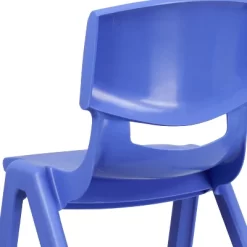 Flash Furniture 4 Pack Blue Plastic Stackable School Chair With 15.5'' Seat Height -Children Furniture Store GUEST 3e609fc9 fa31 47c8 acbf bb16bf6594d2 1