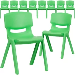Flash Furniture 10 Pack Plastic Stackable School Chair With 13.25" Seat Height -Children Furniture Store GUEST 3e82805f c4ff 4273 8dee f256b62f3dbf