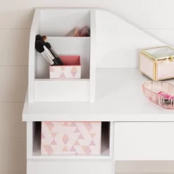 Tiara Makeup Desk Pure White - South Shore -Children Furniture Store GUEST 3fab1c26 c027 4493 ac44 d9a1d1dfb631