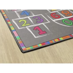 Flagship Carpets Hopscotch Rainbow Numbers Children's Area Rug, 3' X 5' -Children Furniture Store GUEST 402a2052 24f9 4495 a90e 1dd67d70745f