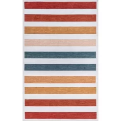 NuLOOM Colorful Striped Machine Washable Kids Area Rug -Children Furniture Store GUEST 4077221e b6a7 4ec6 8e1d f48f497e0760