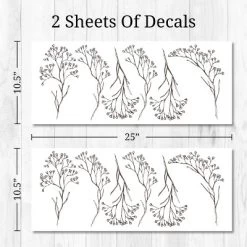 Floral Stems Wall Decor - Decalcomania -Children Furniture Store GUEST 40f40118 561b 498d 8a54 2b67c4b18d2b