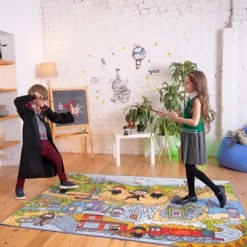 KC CUBS | Harry Potter Wizarding World Boy & Girl Kids Adventure Activity Educational Learning & Game Nursery Bedroom Classroom Rug